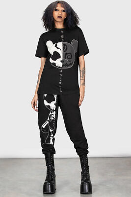 KILLSTAR Jogginghose - Duplexity: Relic Teddybär Skelett Kreeptures Goth Gothic