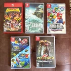 Nintendo Switch Game Lot! Zelda TOTK, Donkey Kong Bananza, Mario Galaxy, Metroid