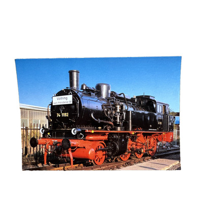 Ansichtskarte Postkarte Eisenbahn Zug Lok Dampflok 74 1192 Berlin Potsdam Ungl.