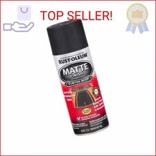 Rust-Oleum 263422 Automotive Matte Finish Spray Paint, 12 oz, Matte Black