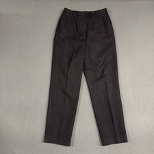 Country Clothes by Pendleton Pants Women  s 10 Gray Tapered Pleated 100 Wool VTG