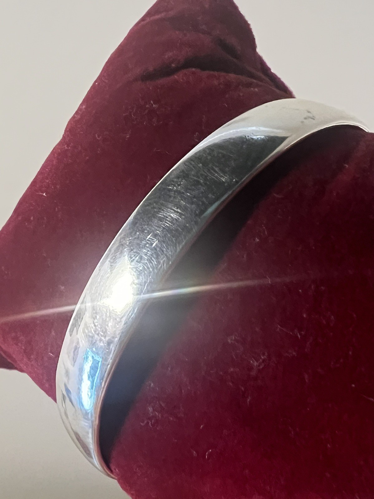 Authentic 925 Sterling Silver Bangle Bracelet Siz… - image 2