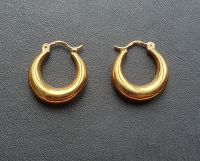 750er Gold Klappcreolen - Bild 1 von 4