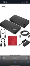40AY0090US Lenovo Thinkpad Docking Station Dual Monitor - Supports 4K Display