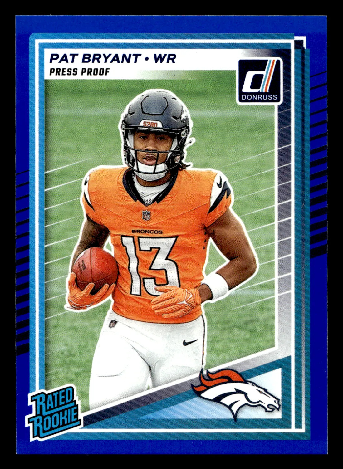 2025 Panini Donruss Pat Bryant #336 Blue Press Proof