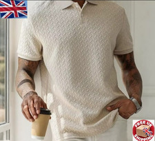 Men's Short Sleeve Polo Shirt - Solid Colour Breathable Summer Top Streetwear