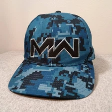 Call Of Duty Modern Warfare Blue Digicam Camo Hat Bioworld 2019 OSFM