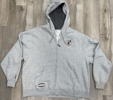 VTG Disney 1928 Hoodie Full Zip Men's Size XXL Gray Mickey Mouse Unworn w/ Tags