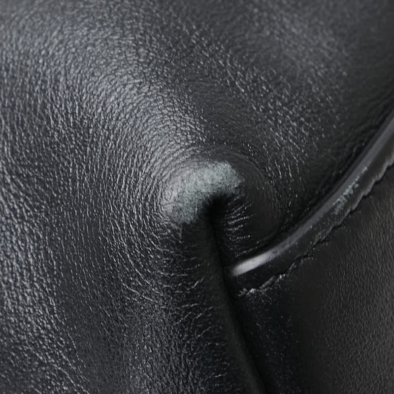 Saint Laurent Tote Bag Black Leather Women's Used Authentic thumbnail 5