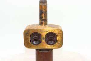 Vintage Bronze Post Outlet Steel City Electric Co. PA. Device Box