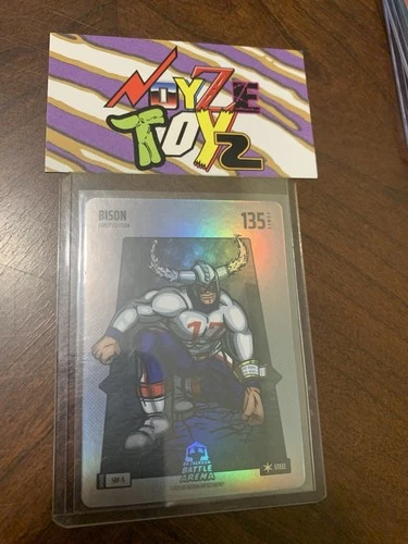 Bo Jackson Battle Arena Update #SBF-5 Bison Josh Allen Silver Steel Foil Card