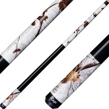 RGCW Rage Cues Realtree Camo Extra Snow Design 2 Piece Billiards Pool Cue Stick