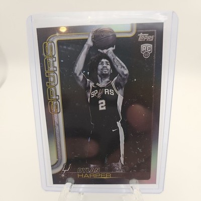 Topps Flagship 2025 Blackout Dylan Harper San Antonio Spurs RC Rookie #202