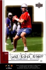 2001 Upper Deck Top Tier FOOTBALL #158 Matt Hasselbeck