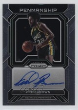 2022-23 Panini Prizm Penmanship Fred Brown #PNM-FBR Auto 0c6