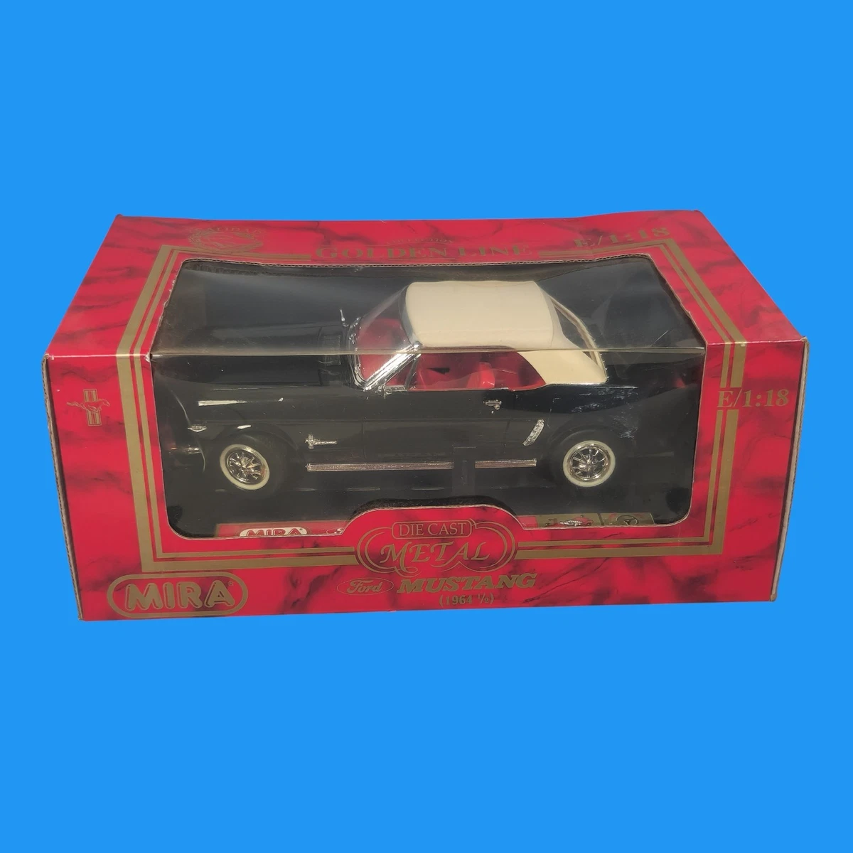 【箱付き・希少】Mira Ford Mustang 1965 1/18 箱付き・希少】Mira Ford Mustang 1965 1/18 Excellent! MIRA 'GOLDEN
