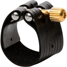 Rovner Dark Alto Saxophone Ligature and Cap 1RL  Fits Most Rubber Mouthpieces