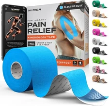 Athletic Tape for Sports and Recovery - 2 inch x 16.4 ft Roll (Electric Blue)