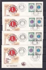 [LG80933] Belgium N°1404/1405FDC Lions Club First Day Cover COB € 16,00 UNG