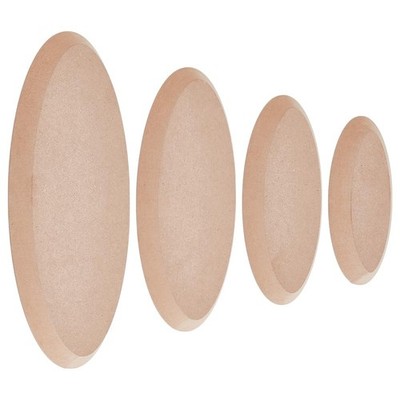 OLYCRAFT 4Pcs 4 Sizes Oval Pottery Molds Ceramics Plate Forming Molds... 
