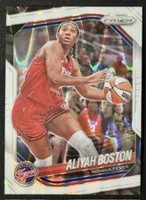 Aliyah Boston 2025 Panini WNBA Prizm Basketball - White Seismic Prizm #75