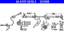 BREMSSCHLAUCH FÜR OPEL ASTRA H (A04) - ATE 24.5157-0218.3