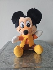 Disney Mickey's Christmas Carol Mickey Mouse Plush Stuffed Animal Vintage Toy 7"