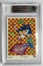 BEN SCHWARTZ SIGNED AUTO 1993 TOPPS SONIC THE HEDGEHOG SEGA GENESIS CARD BECKETT