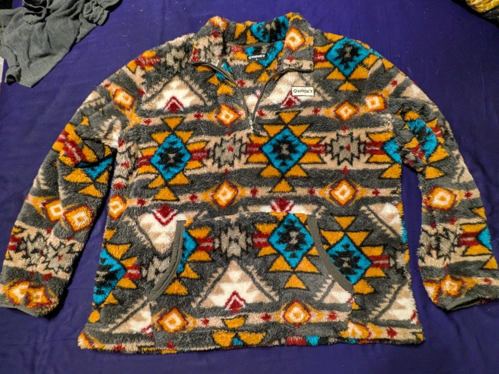 Hooey Fleece Aztec 1/4 Zip Pullover