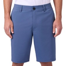O'Neill Men's Hybrid Standard Fit 2-Way Stretch Shorts, Blue, Size 34