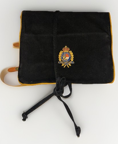 VTG Ralph Lauren Canvas Folding Travel Organizer Jewelry Bag Bullion Wire Crest