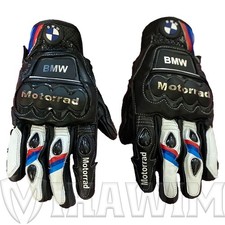 Bmw Motorrad Motorbike Racing Leather Gloves Black White Red Blue Protective Gea Bmw Motorrad Motorbike Racing Leather Gloves Black White Red Blue Protective Gea