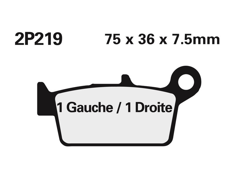 Plaquettes de frein Nissin moto tout terrain pour rouler sur terre et route