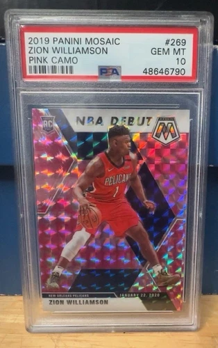 2019-20 Panini Mosaic - NBA Debut Zion Williamson #269 PSA 10 (RC) 