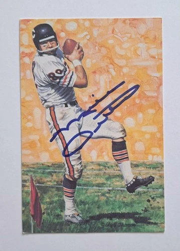 1990 Goal Line Art MIKE DITKA Signed LE 4x6 HOF Card /5000 Auto #39 Beckett BAS