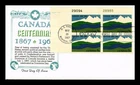 DR JIM STAMPS US COVER CANADA CENTENNIAL FDC PLATE BLOCK KHOL KRAFT CACHET