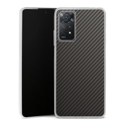 Slim Hülle für Xiaomi Redmi Note 11 Pro 5G Carbon Metallic Look Muster
