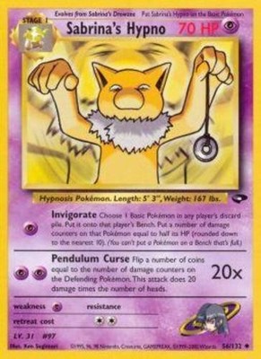 1x Sabrina's Hypno - 56/132 - Uncommon - Unlimited Edition Moderately Played Pok
