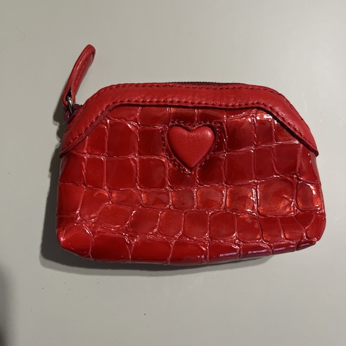 BRIGHTON MÜNZBÖRSE ETUI SCHMUCK TASCHE REISE GESCHENK ROT LEDER *NEU OHNE ETIKETT