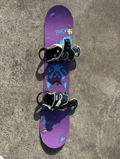 Burton Chopper 115 Kids All-Mountain Snowboard 115cm Purple Blue with Bindings