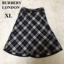 Burberry London Skirt flare wool nova check Black size 42 L From Japan