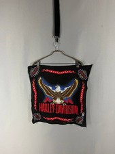 Vintage Harley Davidson Bandana Eagle Biker Scarf Black