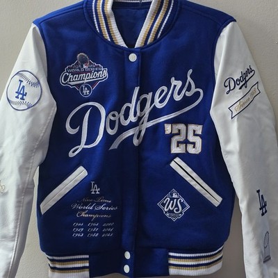 LA Dodgers Reversible World Series Varsity Jacket JH Design Women's XL NWT MLB