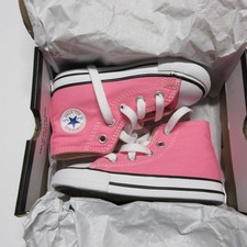 New Converse Chuck Taylor All Star High Top Toddler 7 Pink Baby CTAS Sneaker