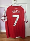 Bukayo Saka Arsenal FC Signed Soccer Jersey #7 Beckett BAS Hologram with COA