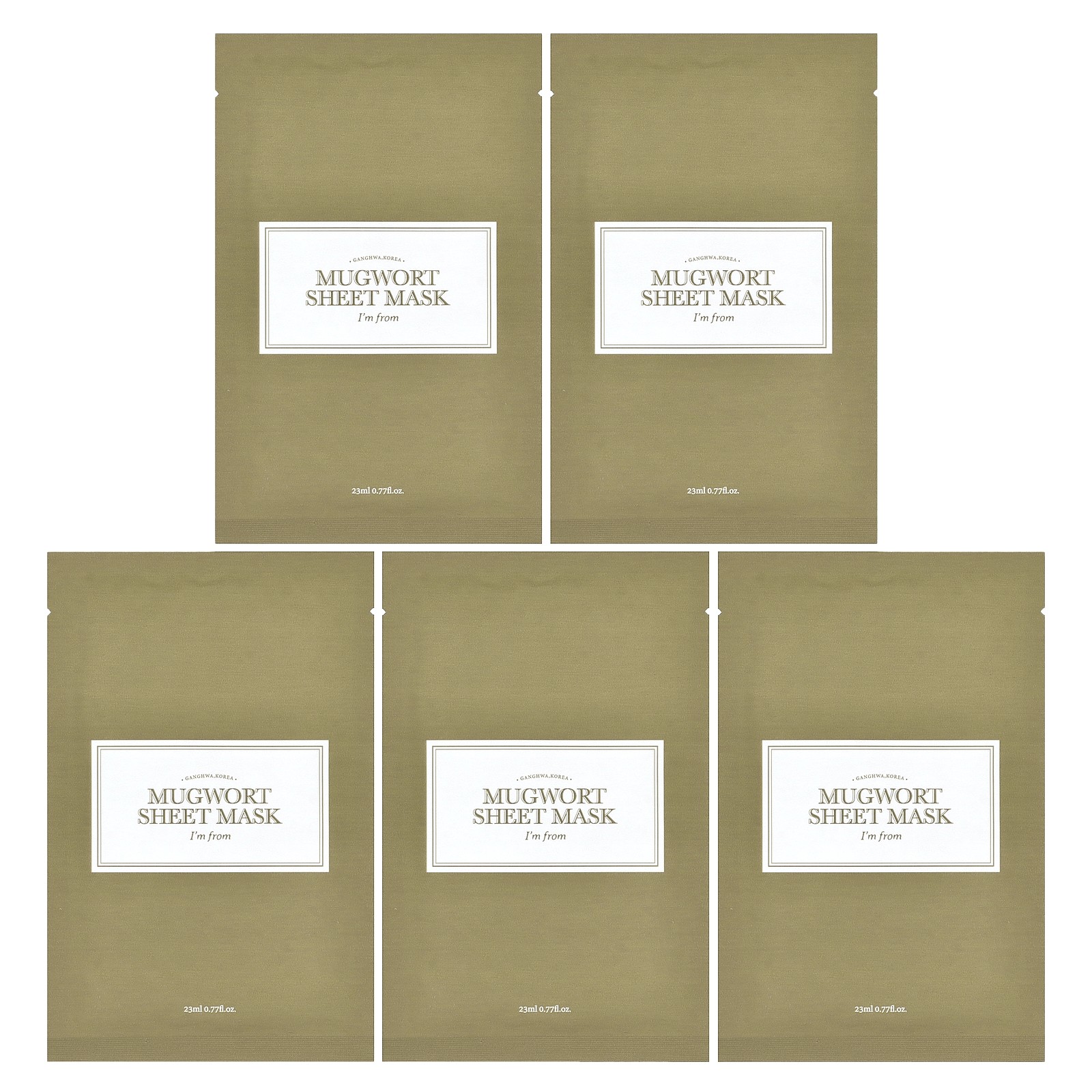 Mugwork Beauty Sheet Mask 5 Sheets 077 fl oz 23 ml Each 3490₽