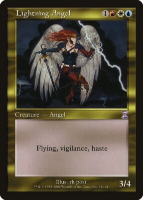 【セール】 Time Spiral マジック：ザ・ギャザリング　MTG Time Spiral Timeshifted Lightning Angel MTG Magic the Gathering LP