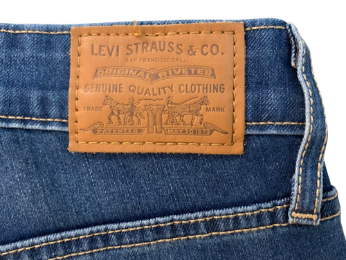 Levi's Women's size 26 - 721 High Rise Skinny Jeans Zipper Cuffs - Picture 10 of 13