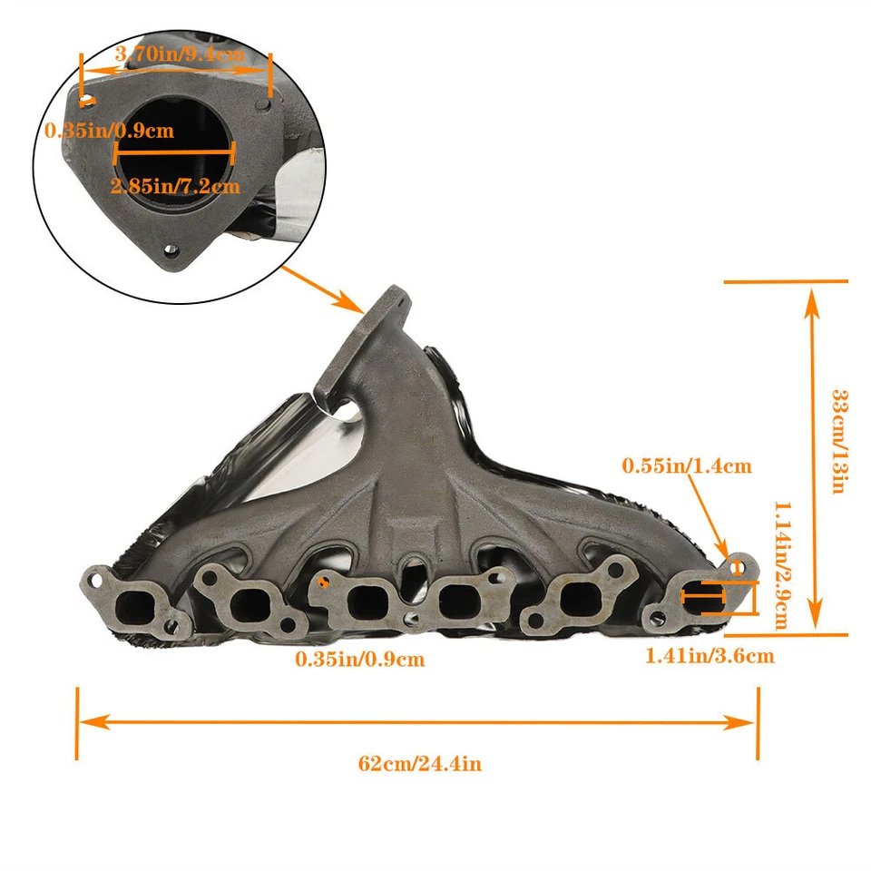 Colector de escape Envoy para Chevy Chevrolet Trailblazer GMC 2002-2005 2002-2005 Foto 3 de 4