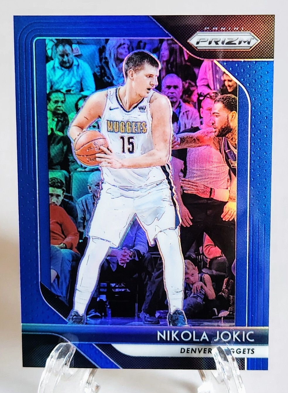 2018-19 Panini Prizm NIKOLA JOKIC! "TRUE" BLUE PRIZM #'d /199! Card 92. MINT.